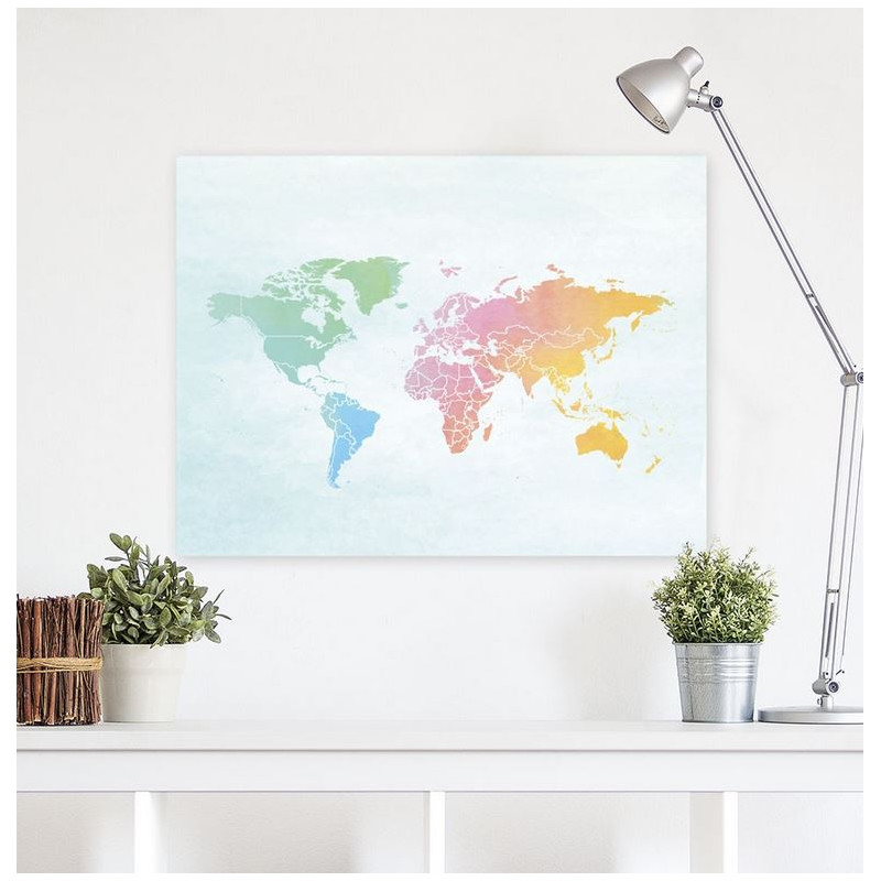 Miss Wood Mapamundi Mapa Woody Acuarela Splash XL