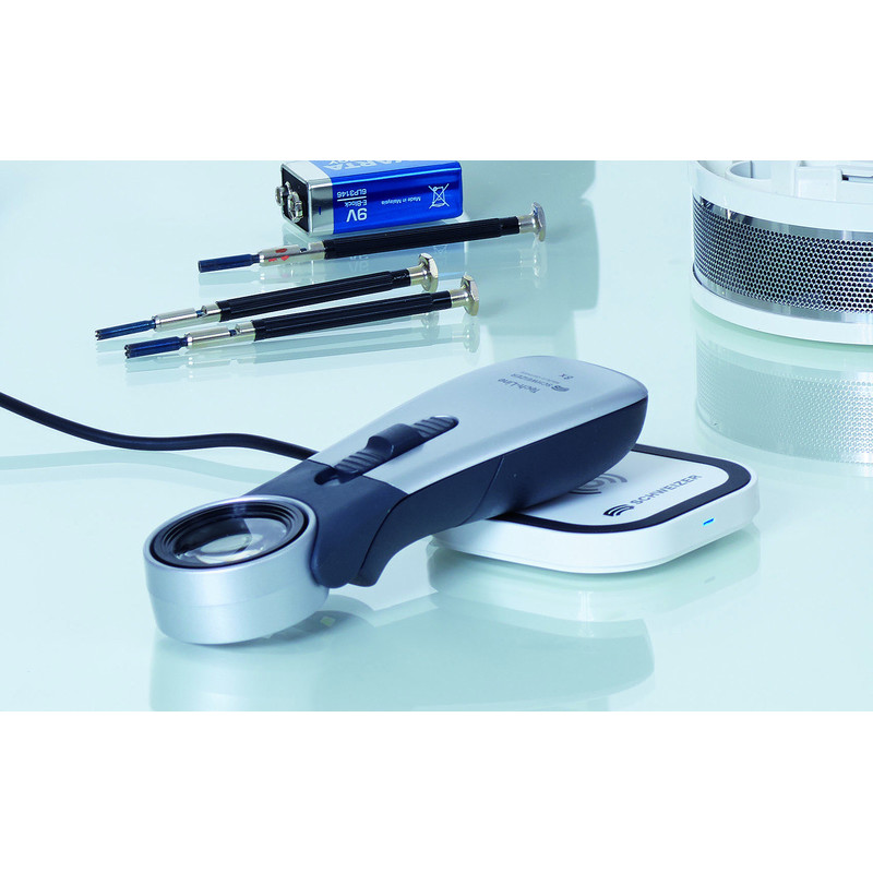 Schweizer Lupa Tech-Line Inducción, 2700 K, 15x, Ø 16,3 mm, biplanoconvexo