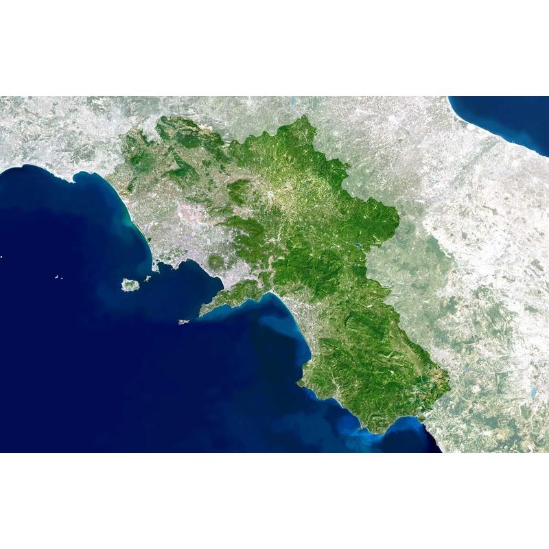 Planet Observer Mapa de : la región de Campania