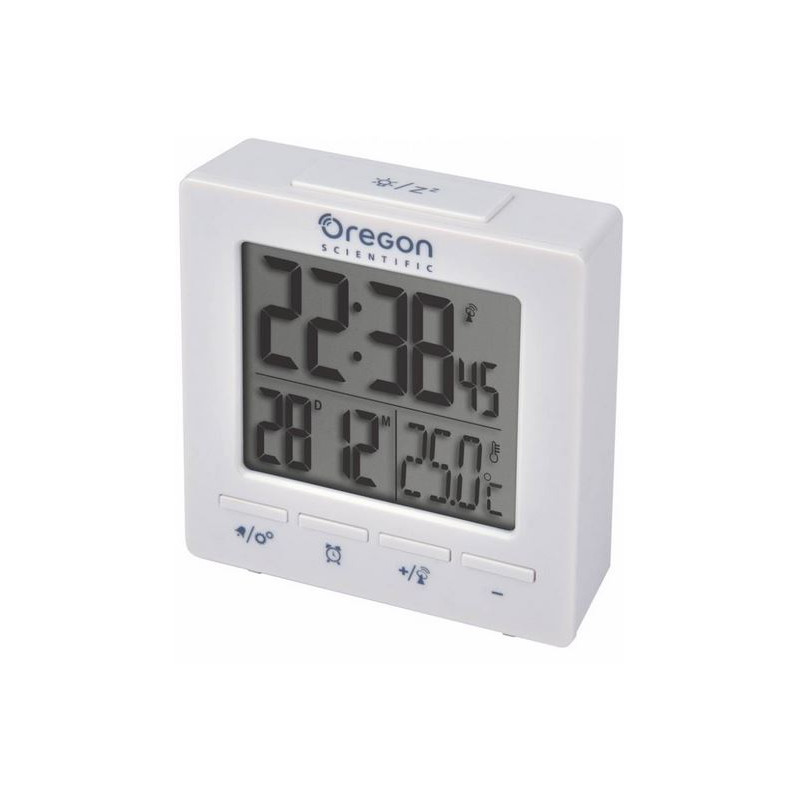 Oregon Scientific Estación meteorológica RC Alarm clock with temperature white