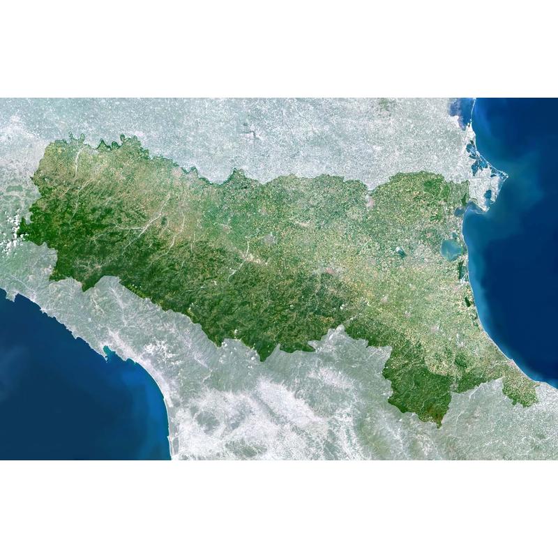 Planet Observer Mapa de : la región de Emilia-Romagna