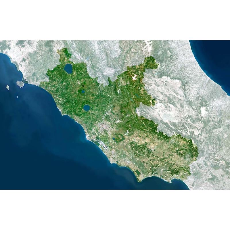 Planet Observer Mapa de : la región de Lazio