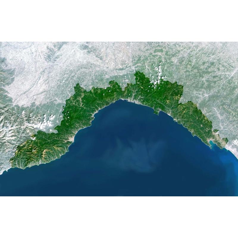 Planet Observer Mapa de : la región de Liguria