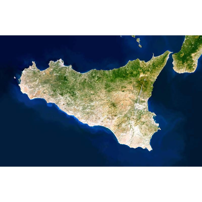 Planet Observer Mapa de : la región de Sicilia