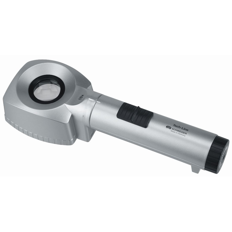 Schweizer Lupa de mesa Tech-Line 6500K, 10x, Ø30mm, aplanática