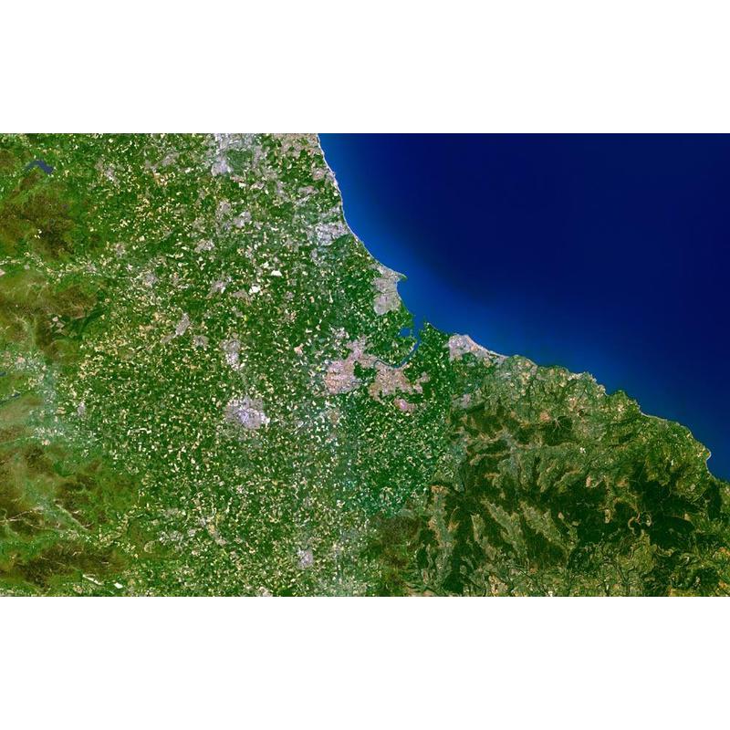 Planet Observer Mapa de :la región de Darlington Middlesbrough