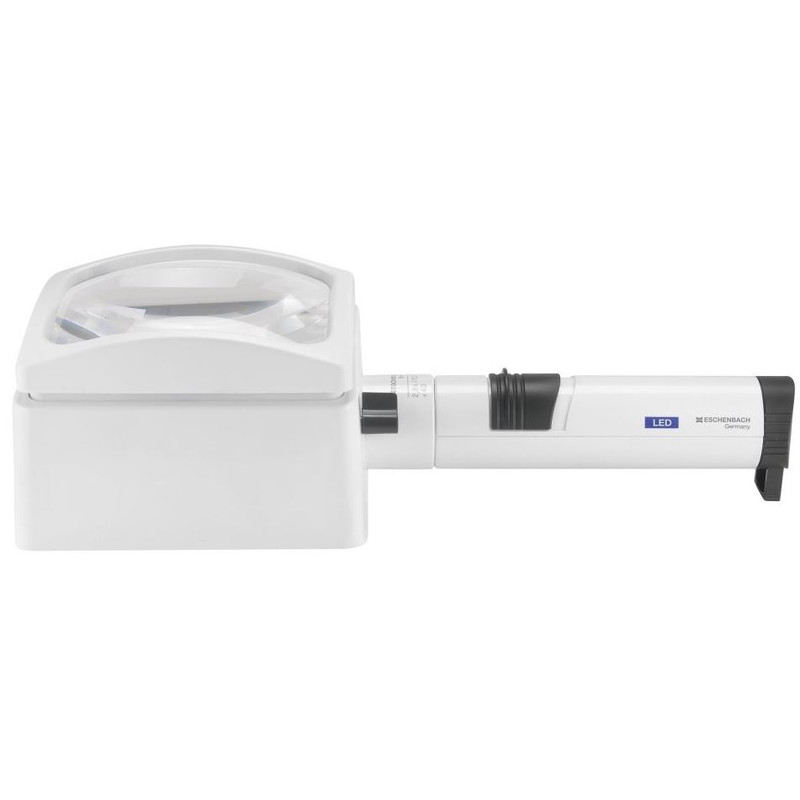 Eschenbach Lupa luminosa LED, sistema varioPLUS, 100x50 mm, 3,9X