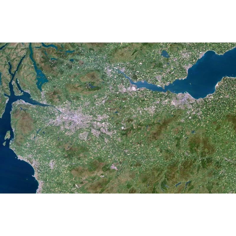 Planet Observer Mapa de Planet Observe: la región de Glasgow - Edimburgo