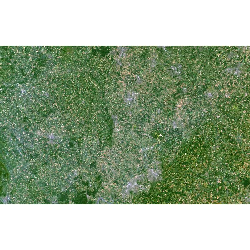 Planet Observer Mapa de : la región de Gloucestershire