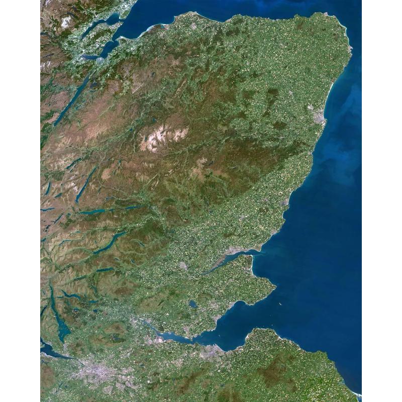 Planet Observer Mapa de : la región de Montes Grampianos