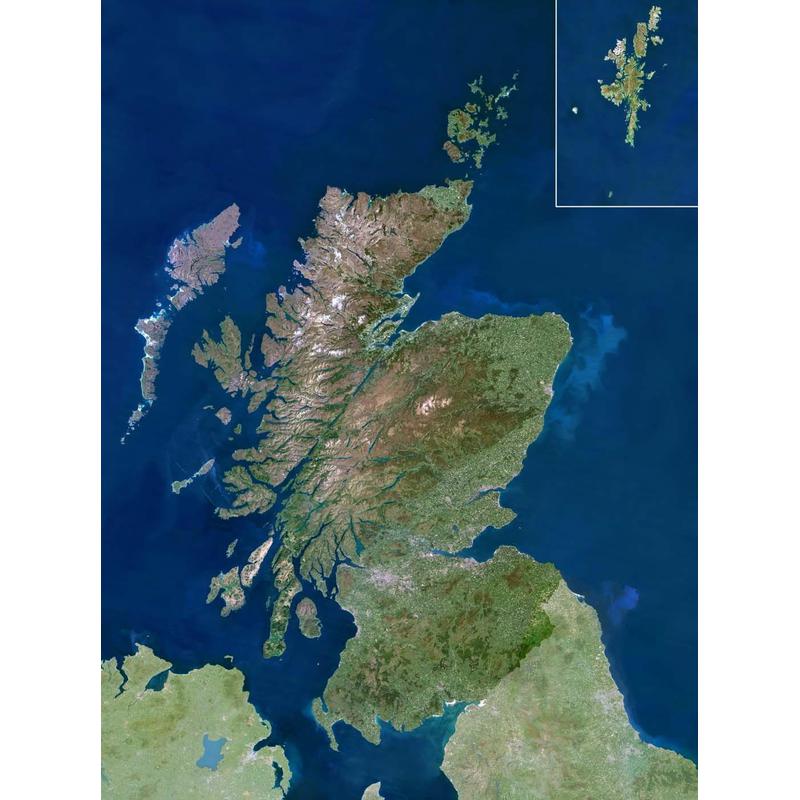 Planet Observer Mapa de : la región de Escocia