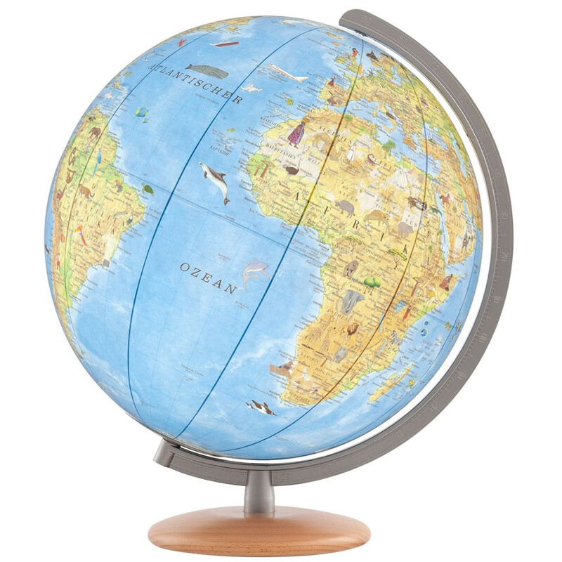 Columbus Globo terráqueo infantil Unsere Erde 34 cm