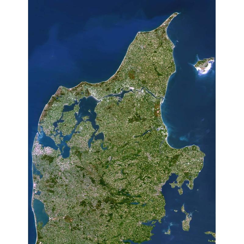 Planet Observer Mapa de : la región de Jutlandia Central y Septentrional