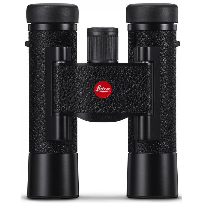 Leica Binoculares Ultravid 10x25 en cuero, de color negro