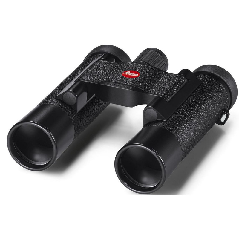 Leica Binoculares Ultravid 10x25 en cuero, de color negro
