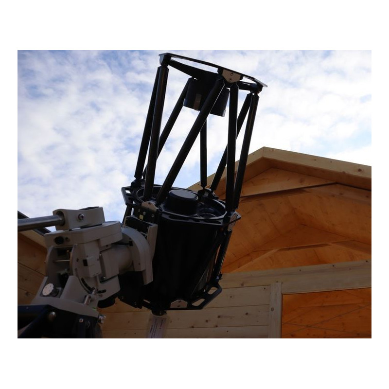 Dome Parts Observatorio con techo enrollable GreenLine Big 32 mm con protección de madera
