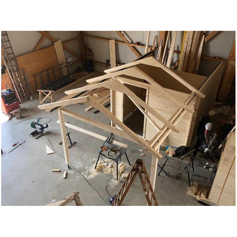 Dome Parts Observatorio GreenLine Mega con techo enrollable y protección de la madera