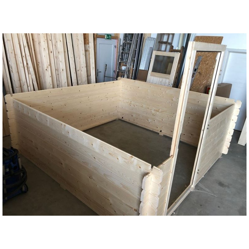 Dome Parts Observatorio GreenLine Mega con techo enrollable y protección de la madera