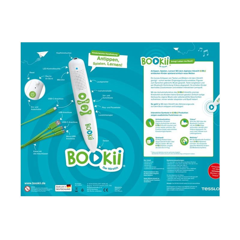 Tessloff-Verlag BOOKii WAS IST WAS Kindergarten Starter-Set Entdecke den Wald!