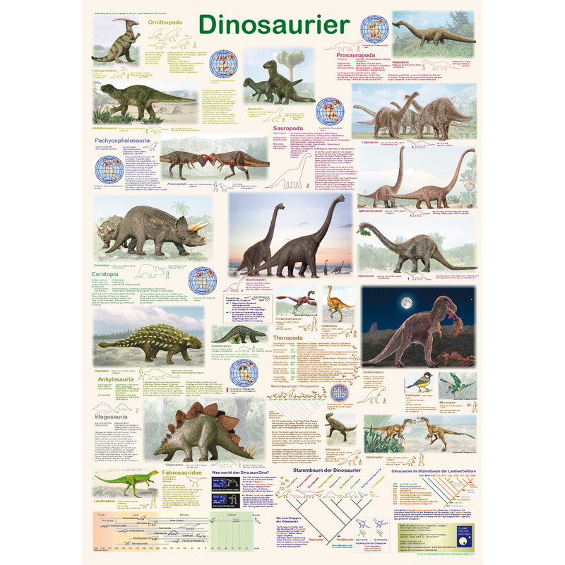 Planet Poster Editions Póster Dinosaurier