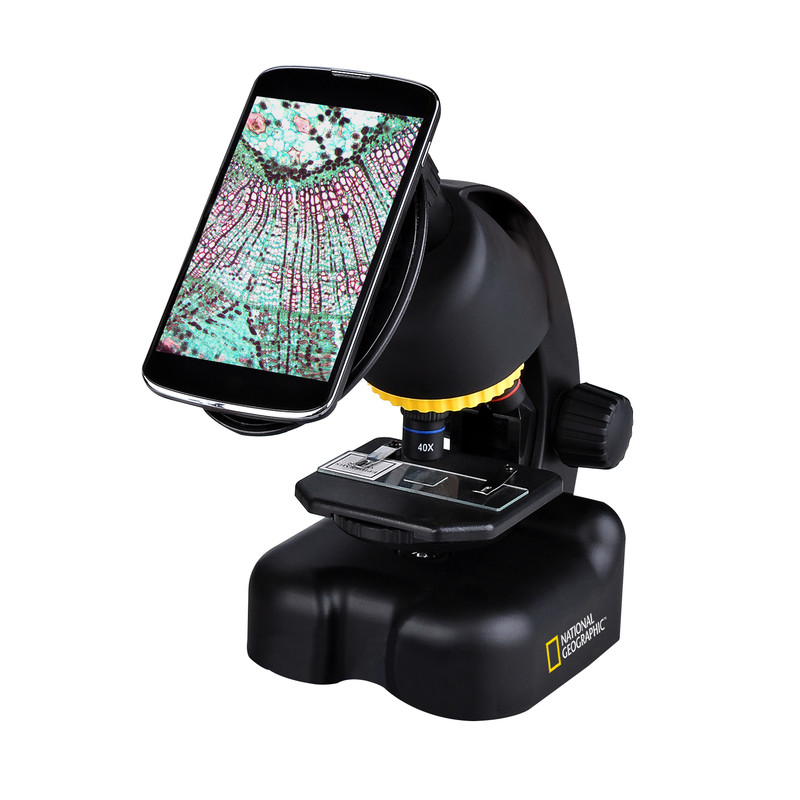 National Geographic Telescopio y Microscopio en Set con Soporte para smartphone