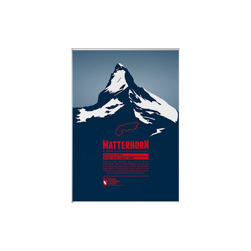 Marmota Maps Póster Matterhorn