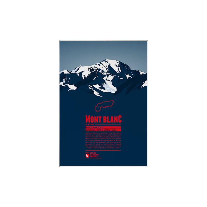 Marmota Maps Póster Mont Blanc