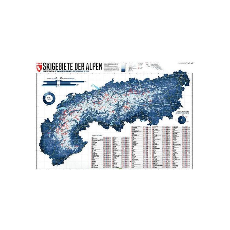 Marmota Maps Mapa alpino 268 zonas de esquí