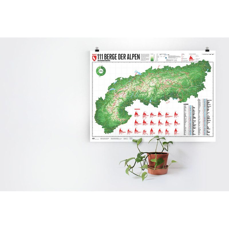 Marmota Maps Mapa alpino 111 montañas y 20 rutas de senderismo