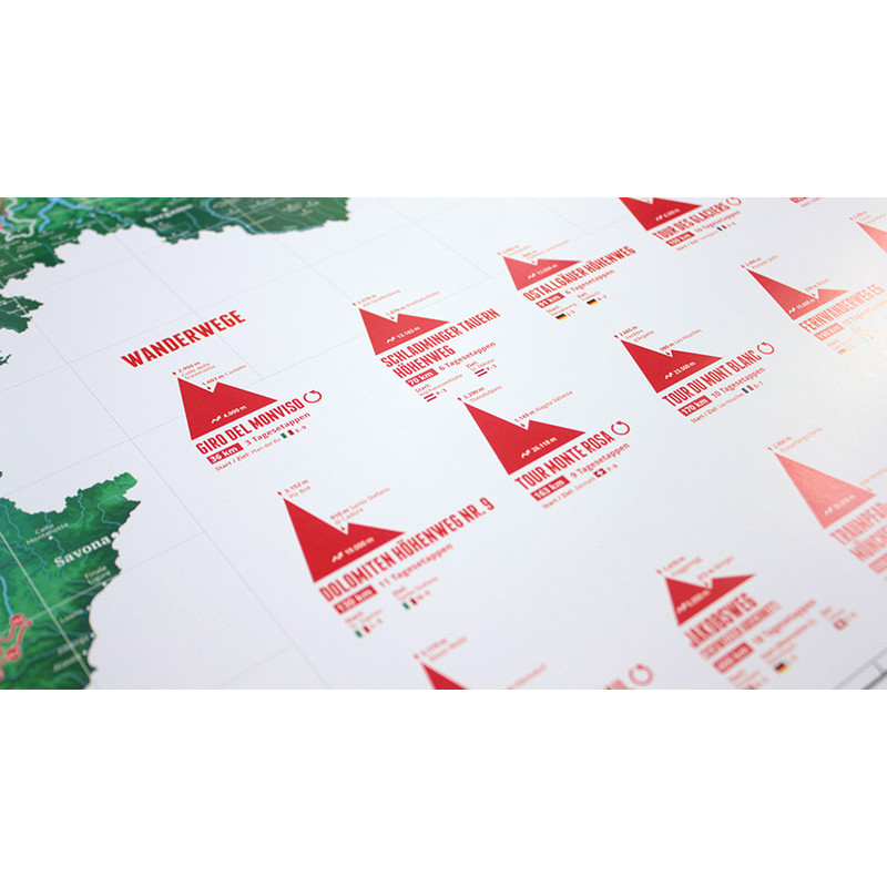 Marmota Maps Mapa alpino 111 montañas y 20 rutas de senderismo