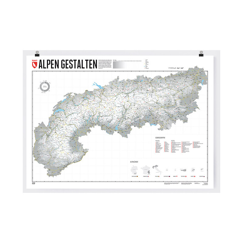 Marmota Maps Mapa regional Mapping Out the Alps (German)