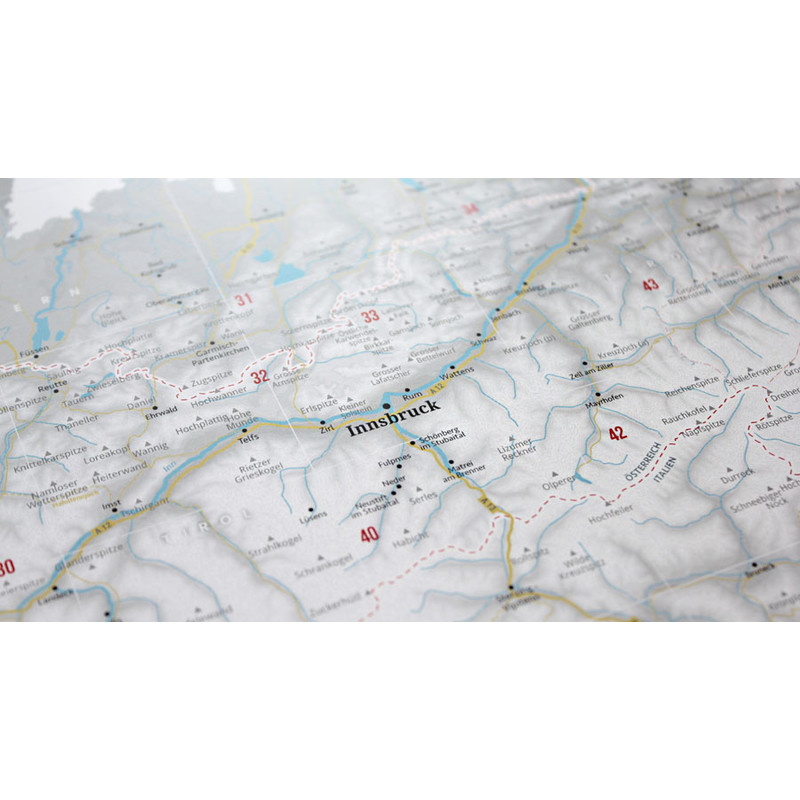 Marmota Maps Mapa regional Diseñar los Alpes (100x70cm)