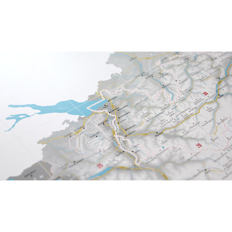 Marmota Maps Mapa regional Diseñar los Alpes (100x70cm)