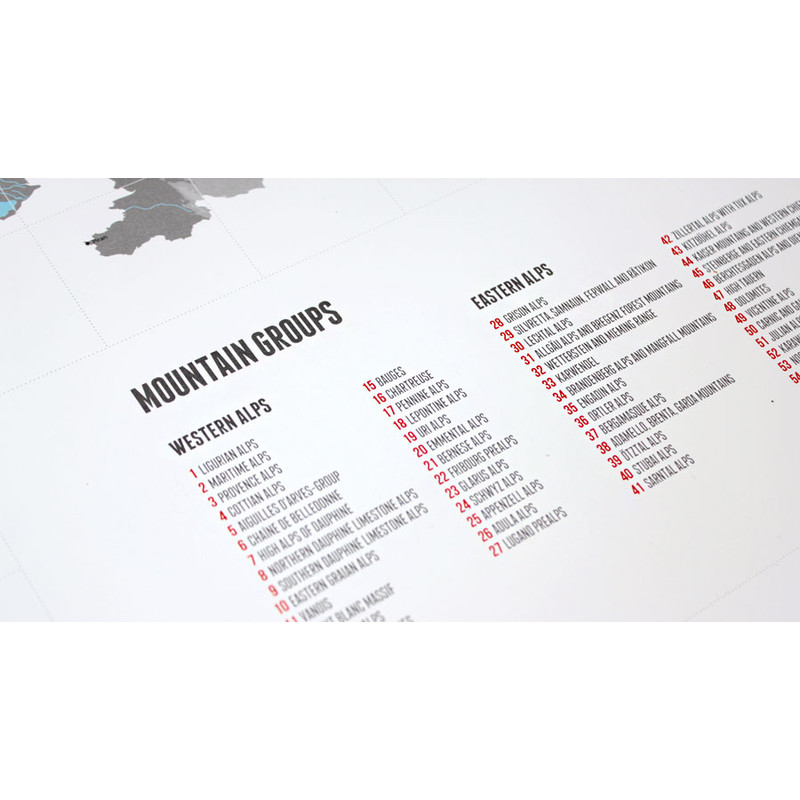 Marmota Maps Mapa regional Diseñar los Alpes (Inglés)