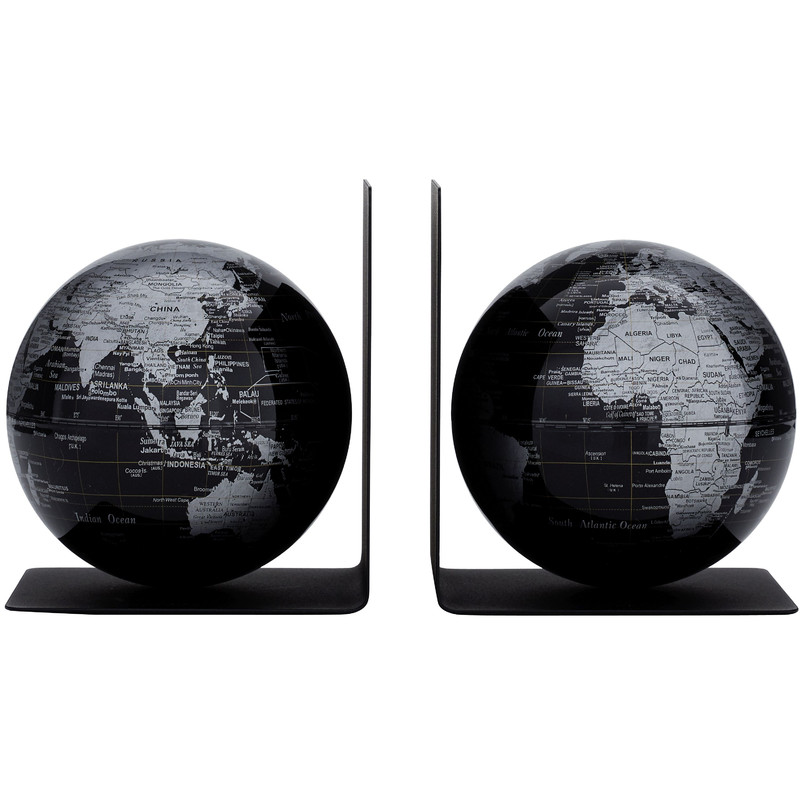 TROIKA Globo terráqueo BookGlobe Black 13 cm