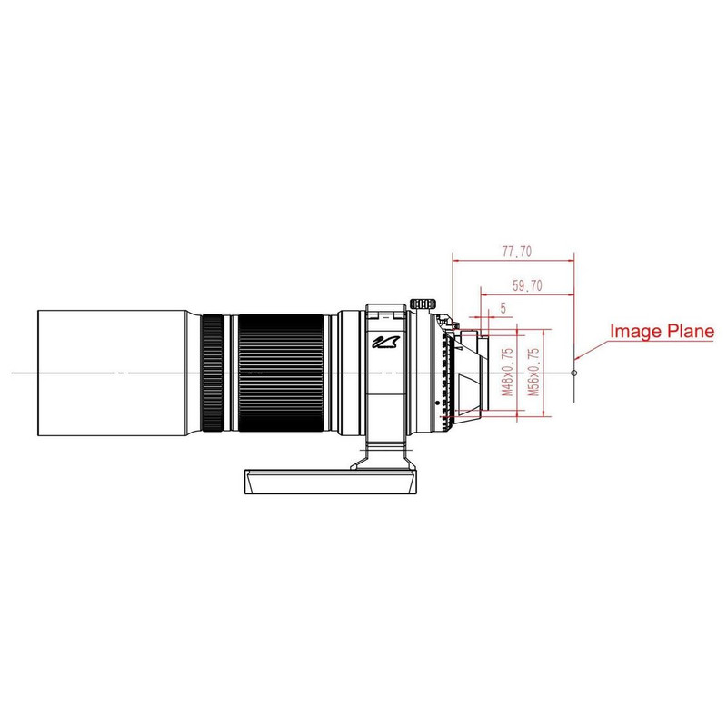 William Optics Refractor apocromático AP 51/250 RedCat 51V2  OTA