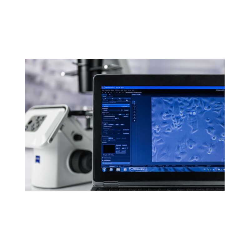 ZEISS Microscopio invertido Primovert HDcam Ph0, Ph1, Ph2, 40-400x, Ph1, Kond 0,4, Cam 5MP