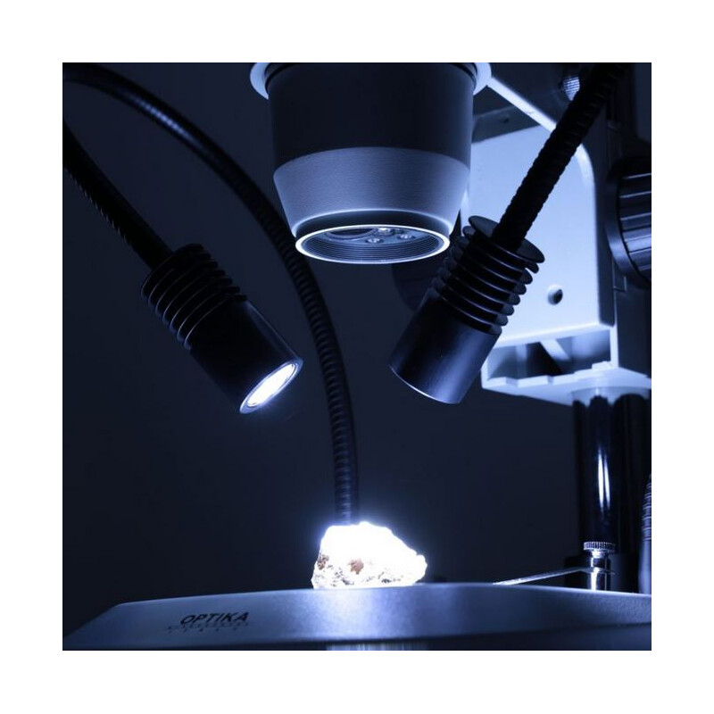 Optika Microscopio stereo zoom SZO-2, trino, 6,7-45x, Soporte de columna, sin iluminación