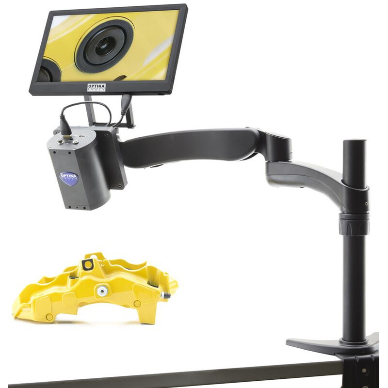 Optika Microscopio IS-03, zoom opc. 1x-14x, cámara 2MP, pantalla 11,5 pulgadas