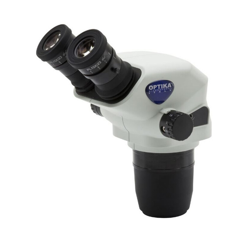 Optika Cabazal estereo microsopio SZO-B, bino, 6.7x-45x, w.d. 110 mm, Ø 23 mm, click stop