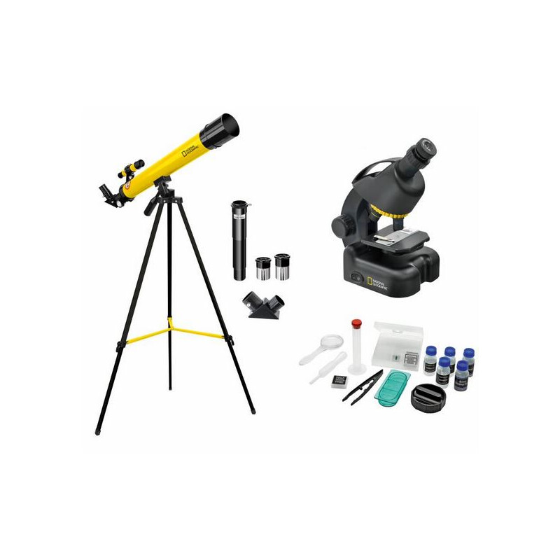 National Geographic Telescopio y microscopio en set para avanzados