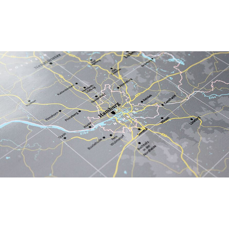 Marmota Maps Mapa Deutschlandkarte Map Grey