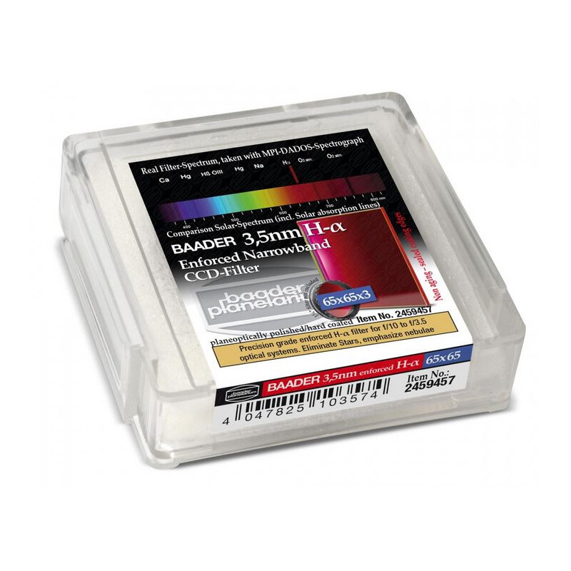 Baader Filtro CCD Ultra-Narrowband 3,5nm H-alpha 65x65mm