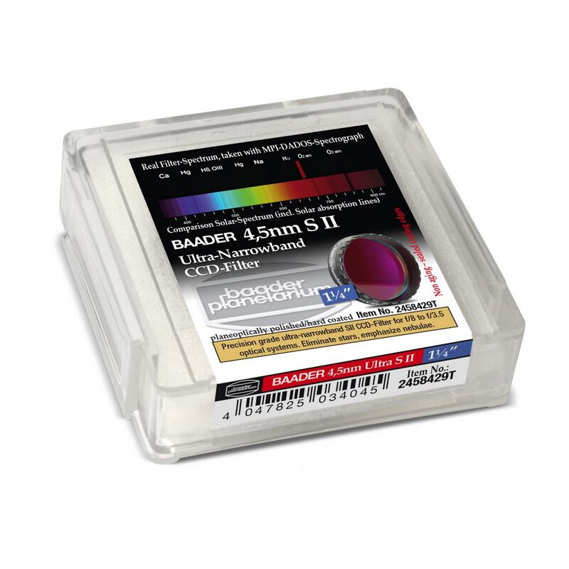 Baader Filtro CCD Ultra-Narrowband 4,5 nm S II 1,25