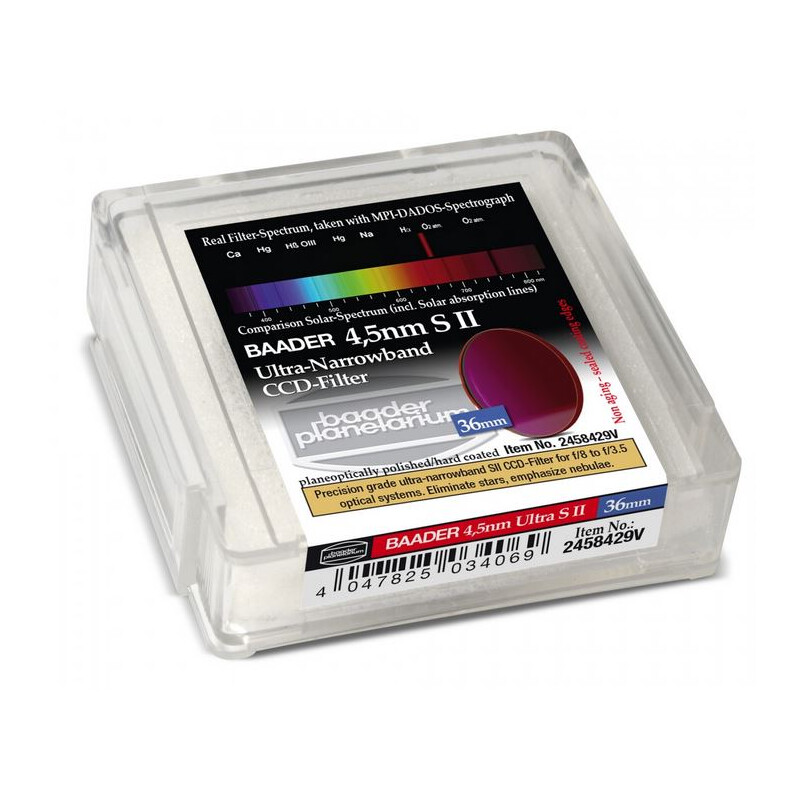 Baader Filtro CCD Ultra-Narrowband S II de 4,5 nm y 36 mm