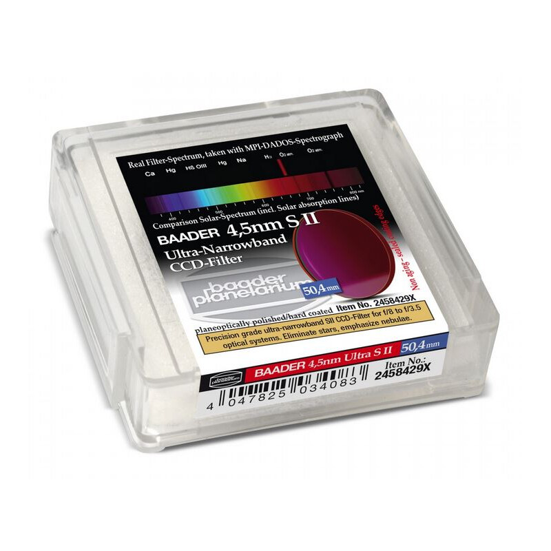Baader Filtro CCD Ultra-Narrowband S II de 4,5 nm y 50,4 mm