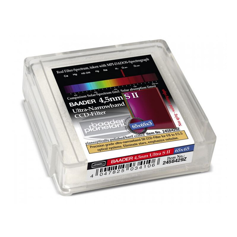 Baader Filtro CCD Ultra-Narrowband 4,5nm S II 65x65mm