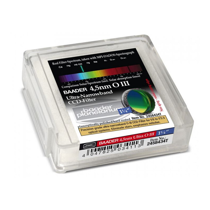 Baader Filtro CCD OIII Ultra-Narrowband de 4,5 nm 1,25
