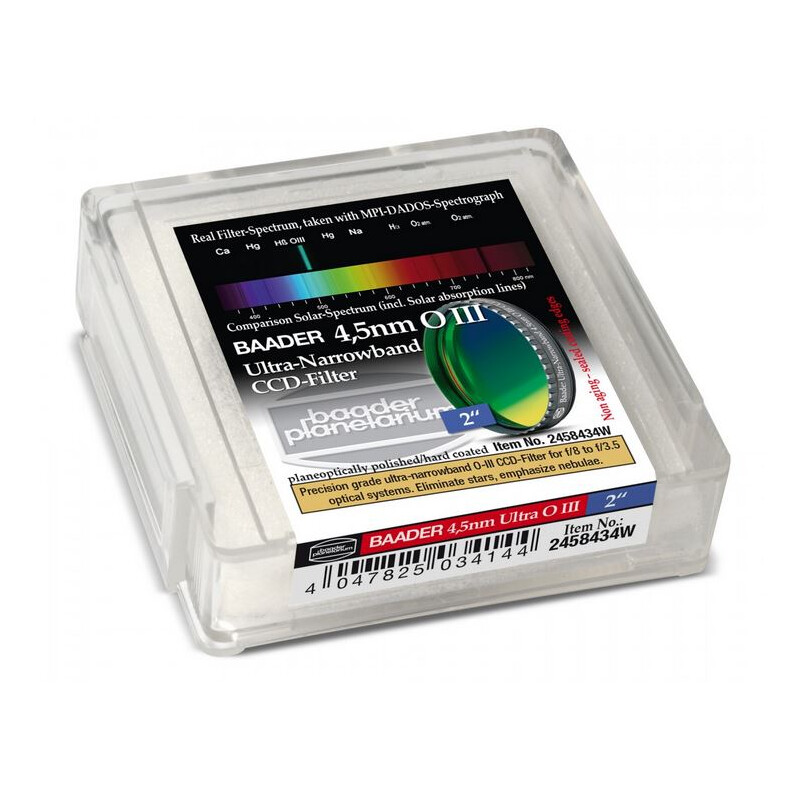 Baader Filtro CCD Ultra-Narrowband OIII de 4,5 nm 2".