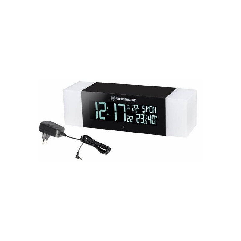 Bresser Reloj despertador con luz, radio FM y función Bluetooth